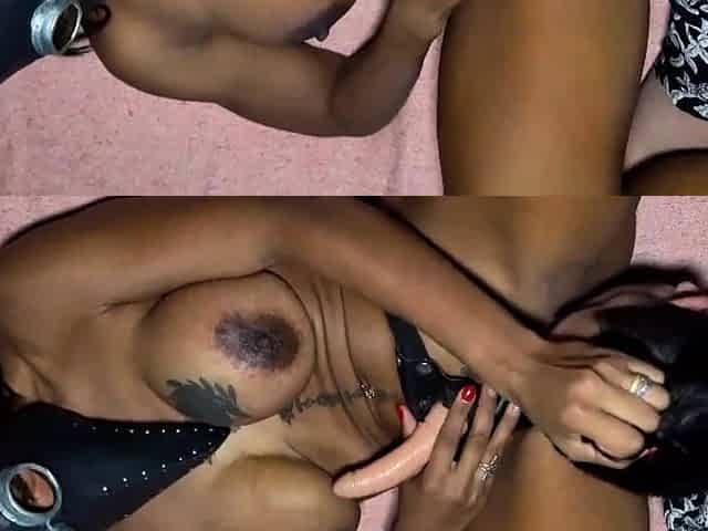 Ebony Fitness Milf Waited for Me in the Shadows to Please