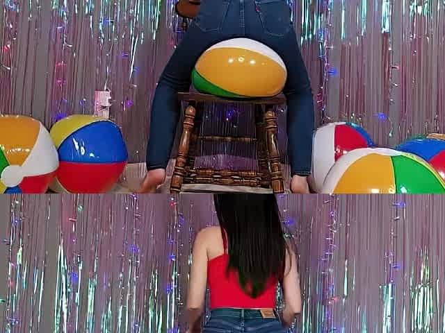Jasmin Jai Studios - Bouncing and Popping on Beach Balls