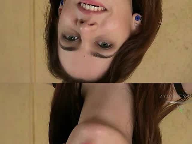 Hairy teen Alice Hodges hot solo video