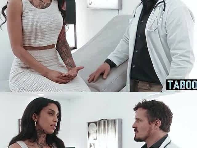 Inked breasty black mother I'd like to fuck Ravyn Alexa gets second opinion on her doctors shlong