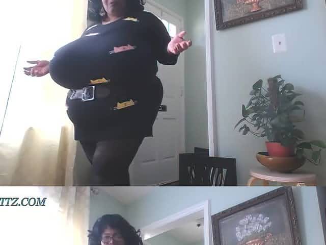 Norma Stitz - ebony mature with monstrously huge black boobs