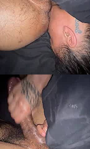 Milking my BBC and eating my butt like a wonderful whore!