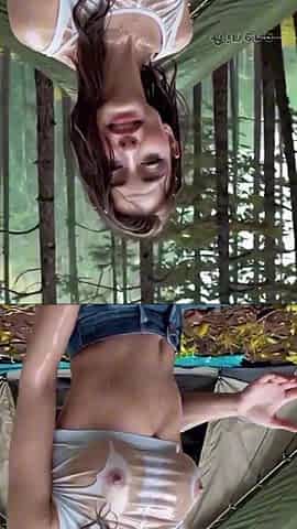 Deflowering an eighteen-year-old hotty, a real-life experience in the woods "generated by AI"