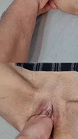 18-year-old Skinny Teen Fisting with Her Hand in Her Pussy