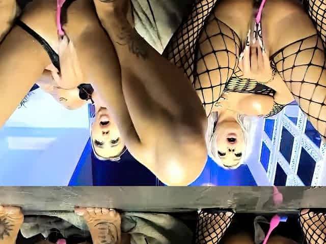 Lisaakira and her busty GF try dildos anal sex at the