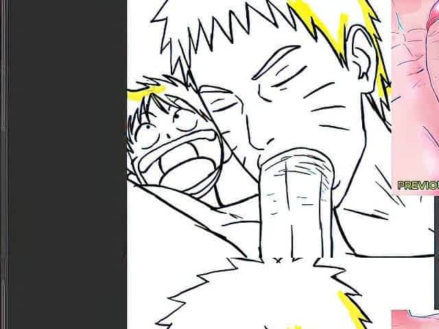 Naruto Sucking Luffy Biggest Shlong Deepthroat - Intensive Homo Oral pleasure Close Up