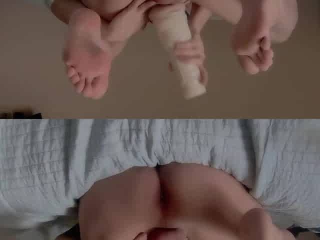 Slutty solo masturbation