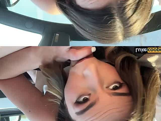 Consummate Butt Cutie Keeps Cumming Whilst Riding Weenie In Car - Chanel Camryn - Luke Cooper