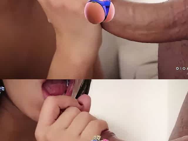 My nympho nymph asks for cum and receives it in a slow, sensual deepthroat.