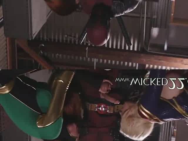 Captain Marvel - Busty Pornstars In Parody Sucking A Cock