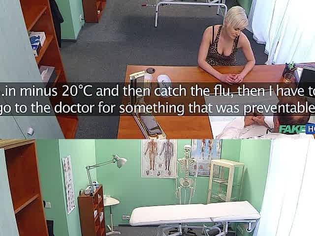 This babe's trying to explain to her Doctor that that babe LIKES COARSE SEX - Fake Hospital