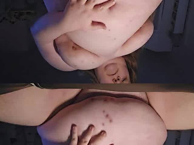 Hot big beautiful woman shows off her chubby body