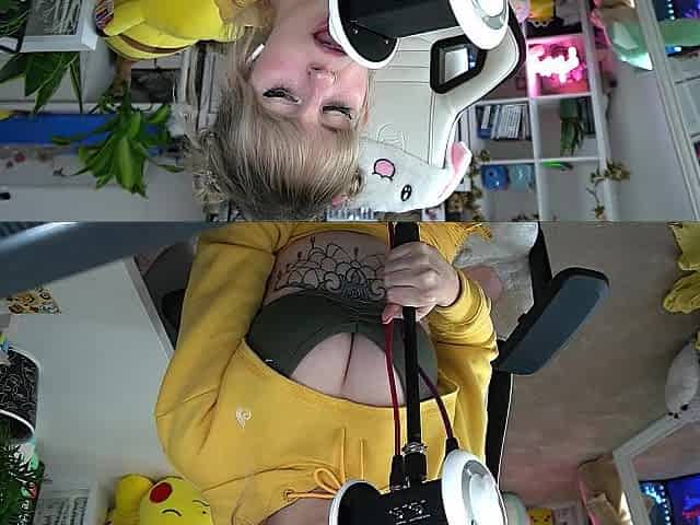 Banana beauty licks your ears - shyphoebe gal with braces ASMR