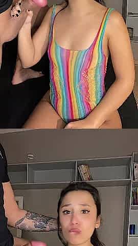 Large booty latin babe teen wench screw a large wang