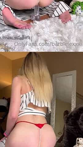 Stacked brunette goes solo toys and masturbation