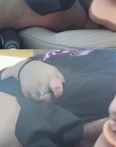 Squirting in the car