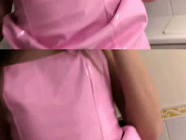 Big tit brunette sucks a big cock blowjob POV