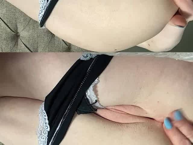One minute of solo butt play with your stepmom