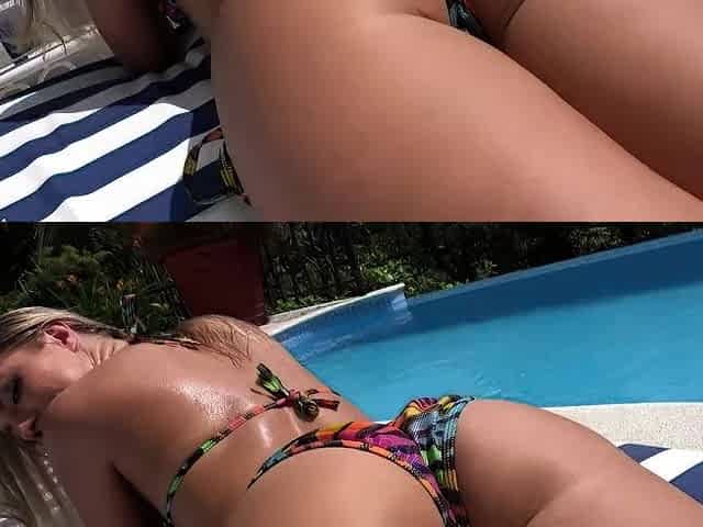 Cute blonde teen outdoor gleecute