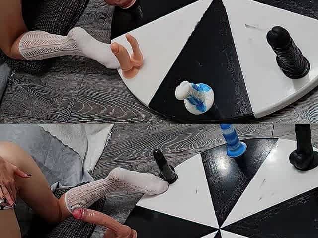 Wheel Of DILDOS! BBC, Giant Jock and double penetration sextoy Round