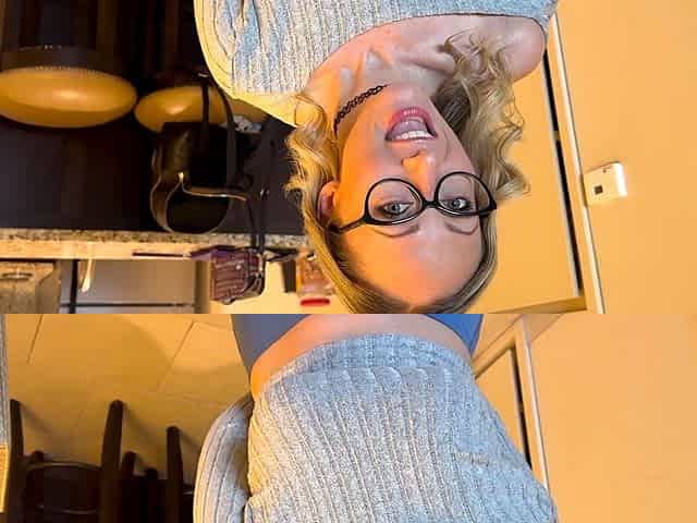 Blonde amateur milf does anal on pov camera 11