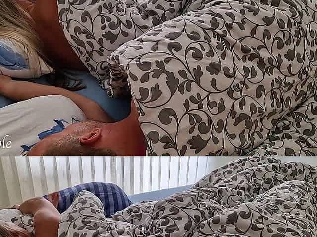 Amateur wife wakes up when that babe feels hard jock in her moist twat