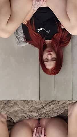Russian Flexible Beauty Jerks off Hard and Gets Squirt