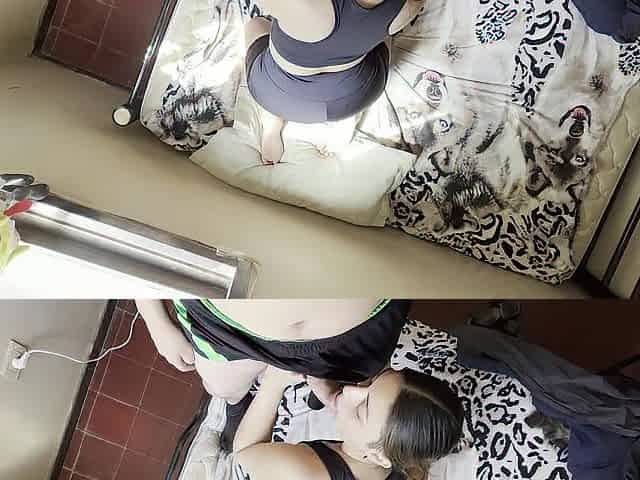 Home alone with my stepsister - that babe likes riding my dong