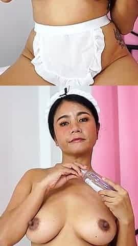 Asian Maid Oiled Titties