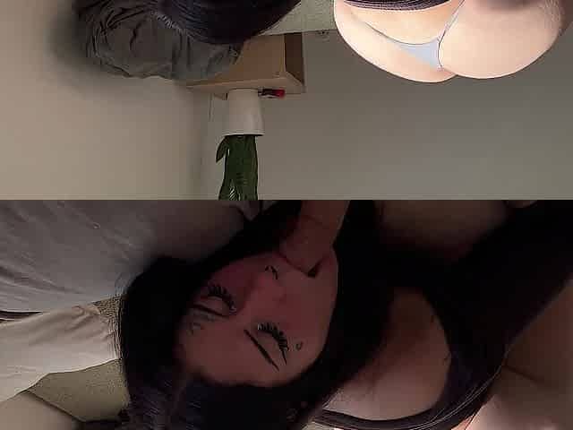 Kitty k sucks rod until this babe gets a facial/ejaculation