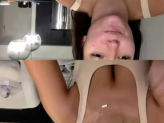 Big boob brunette masturbates on webcam