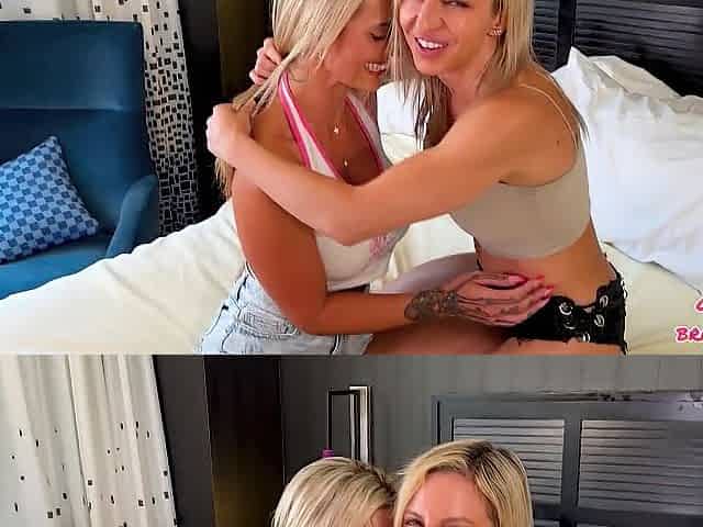 Nerdy Spouse Cums 3 Times On Sexy Blondes - Lora Cross - Mandy FoXXX - Bradley C XXX