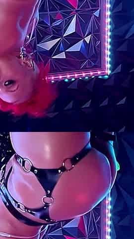Ms. Red X Strips to Anal Fuck