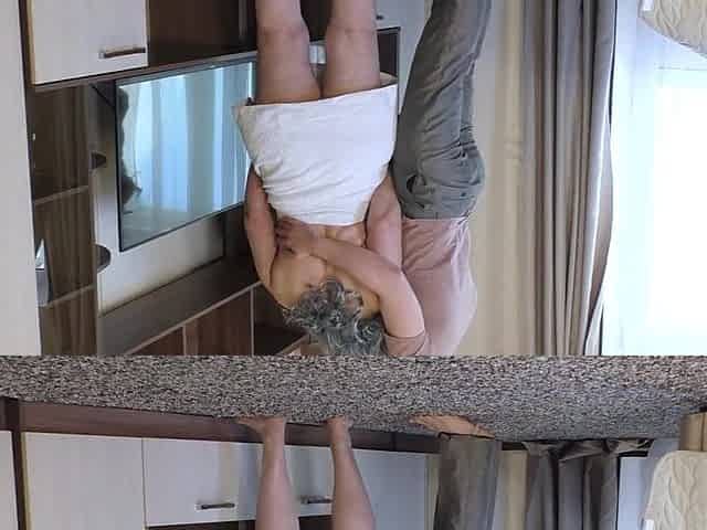 Aged lady with good butt likes anal with sucking schlong