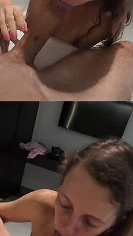 She Has the Sexiest Eyes While Sucking a Big Thick Dick