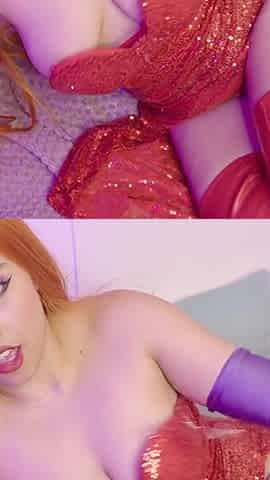 Gloves Fetish with Jessica Rabbit