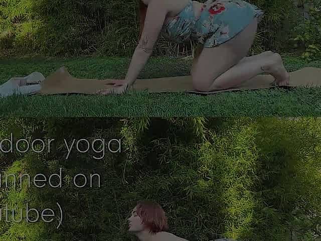 Outdoor Yoga and Stretching with Siri Dahl - Also Hawt for Youtube