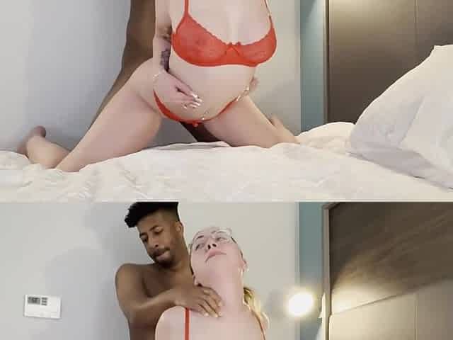Sexy big ass chick gets her pussy slammed doggystyle by her BBC friend and then rewards him with a blowjob