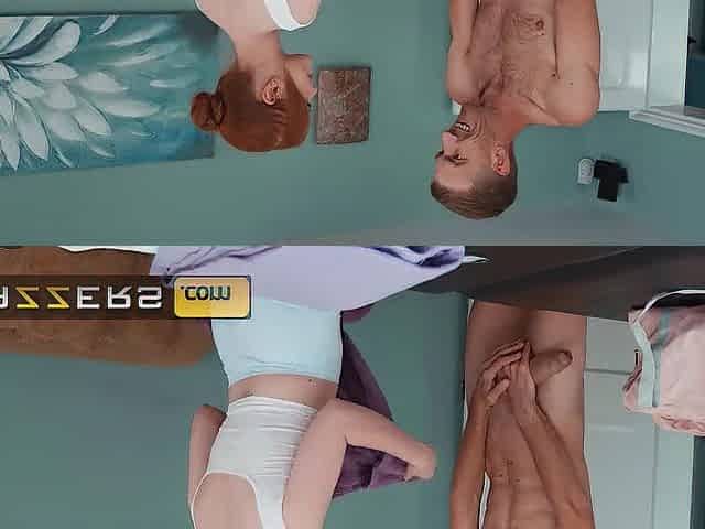 BRAZZERS - Ella Hughes Takes Danny's Steamy Massage A Step Further & Gives Him A Glad Ending