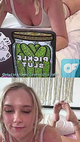Amateur Cute Golden-haired Lets U Wreck Her Face - (Freeuse Facial Compialtion)