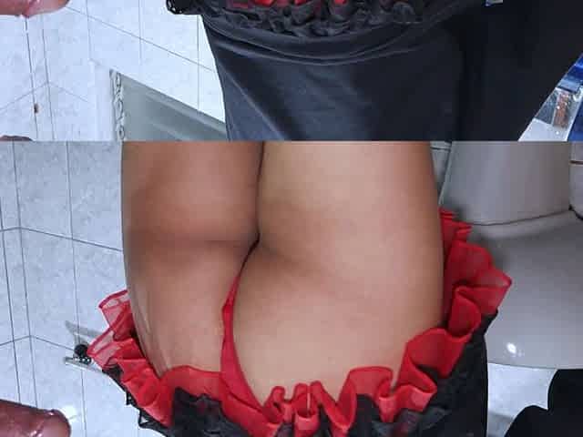 Lover Fucks Me Hard in the Bathroom and Cums Inside My Anus