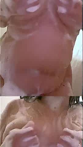 Playing with My Soaked Boobs in the Shower! :three
