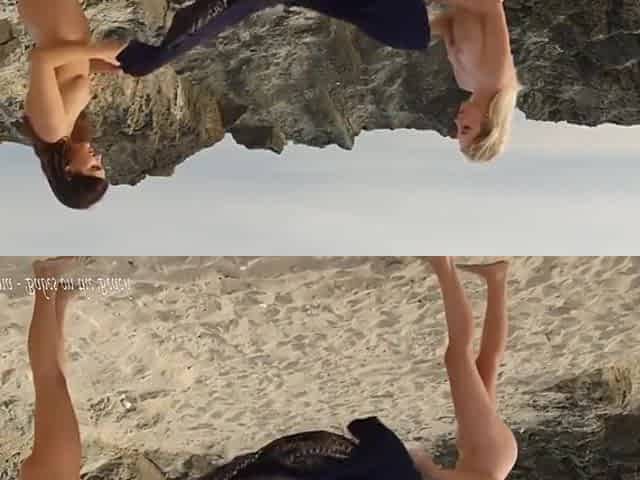 Emma White And Ellie Luna In Babes On The Beach