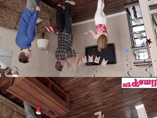 Cock Hungry Bella Rose Steals Daphne Dares New Friends Cock For 4th Of July Creampie