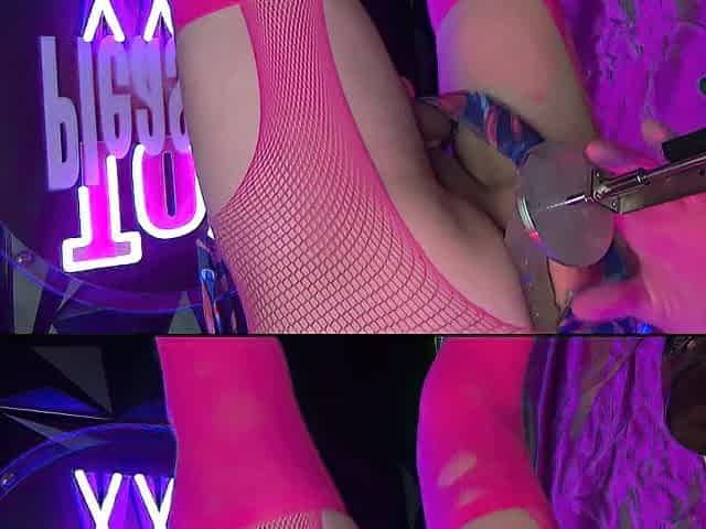 pink sissy sex tool bang machine