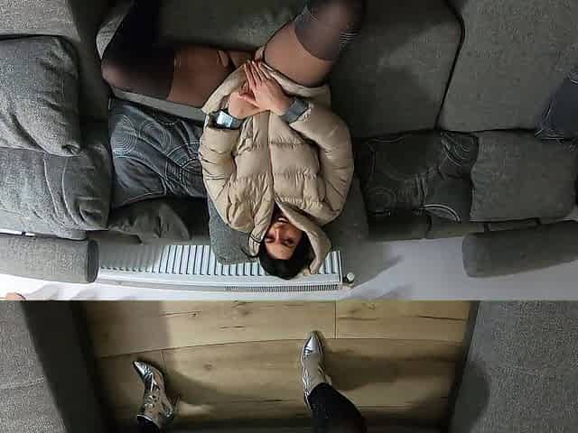 Ripped Hosiery Fuels Wild Cum Shots