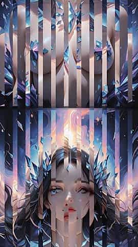 Astral Vortex Goddess with Obsidian Smoke and Crystal Light Fantasy Ai Art Slideshow
