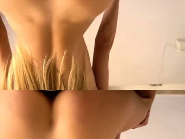 Gorgeous amateur blonde teen in POV action