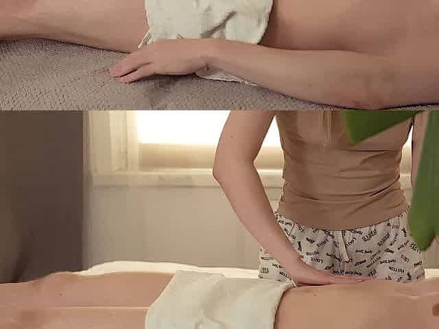 Carnal cheerful ending massage