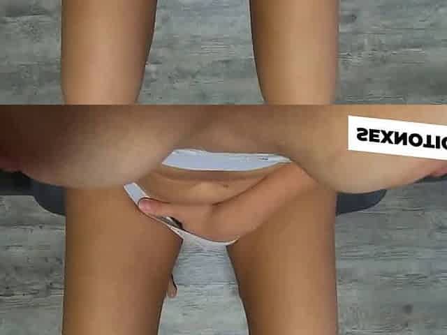 Wet British Babe Fingers Her Pussy in Sexy Underwear
